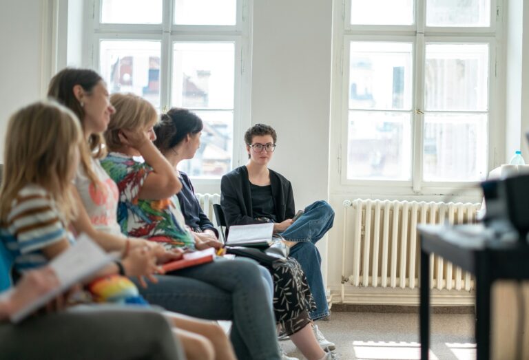 Group of students in training room